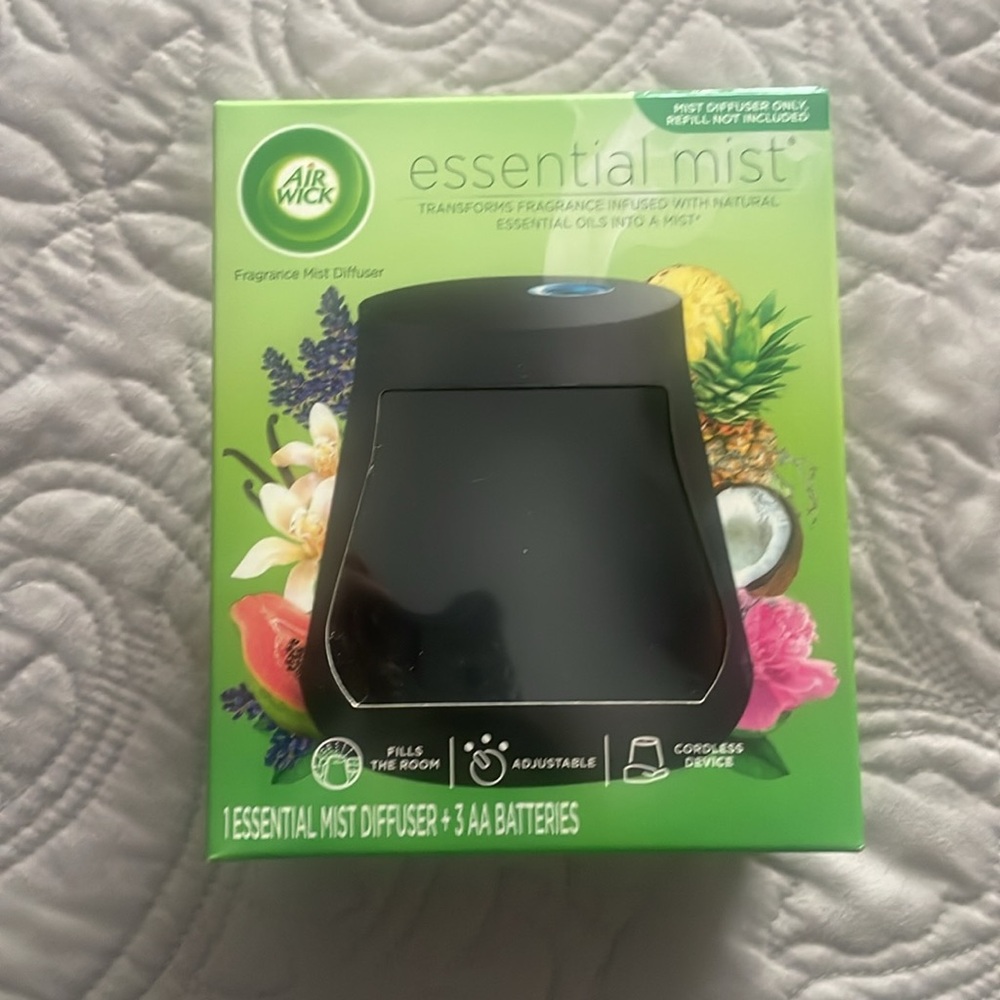New Air Wick Essential Mist Diffuser + 2 mist refill Bundle Set - Picture 2 of 12